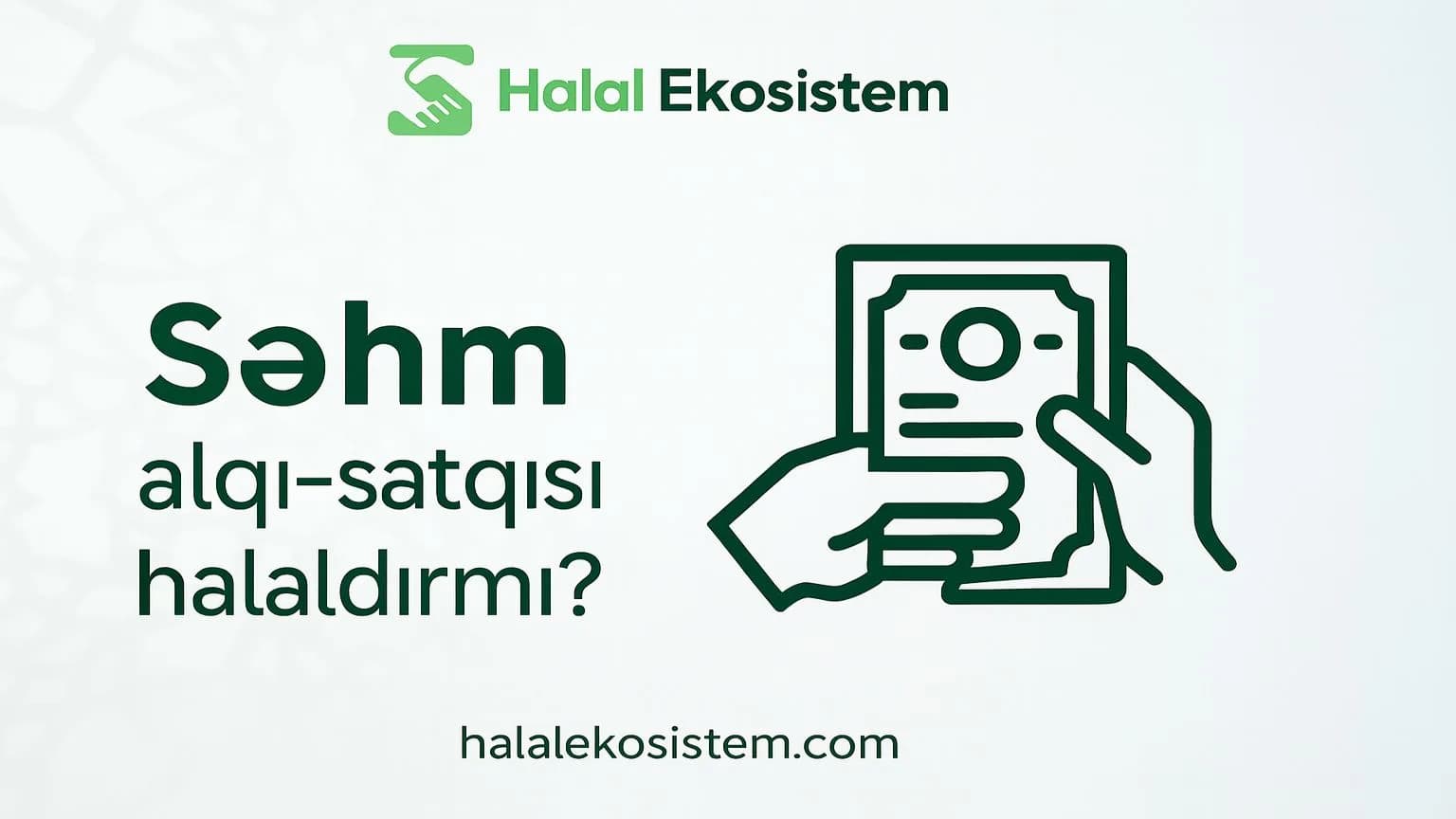 Səhm alqı-satqısı halaldırmı?