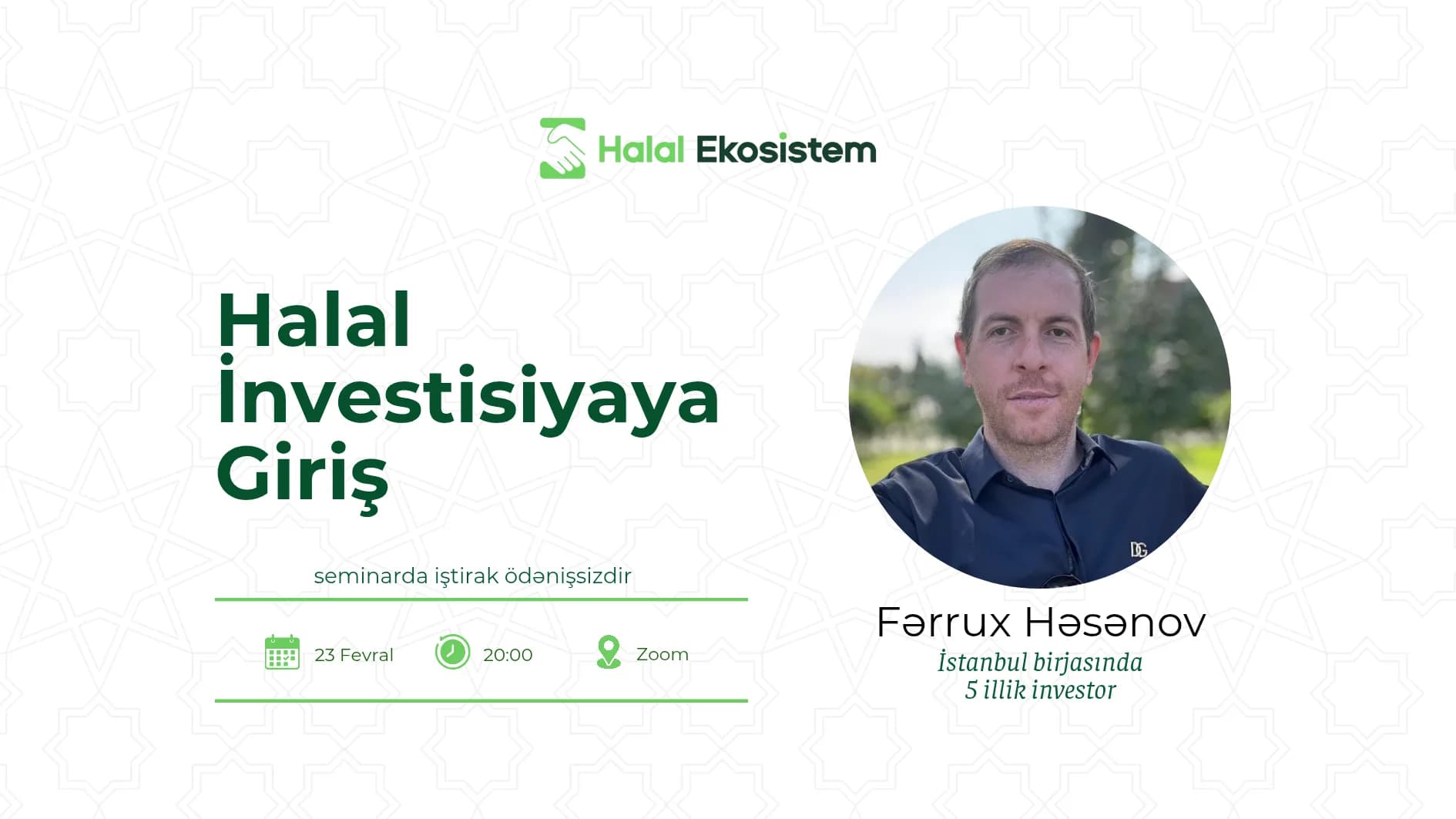 Halal İnvestisiyaya giriş vebinarı