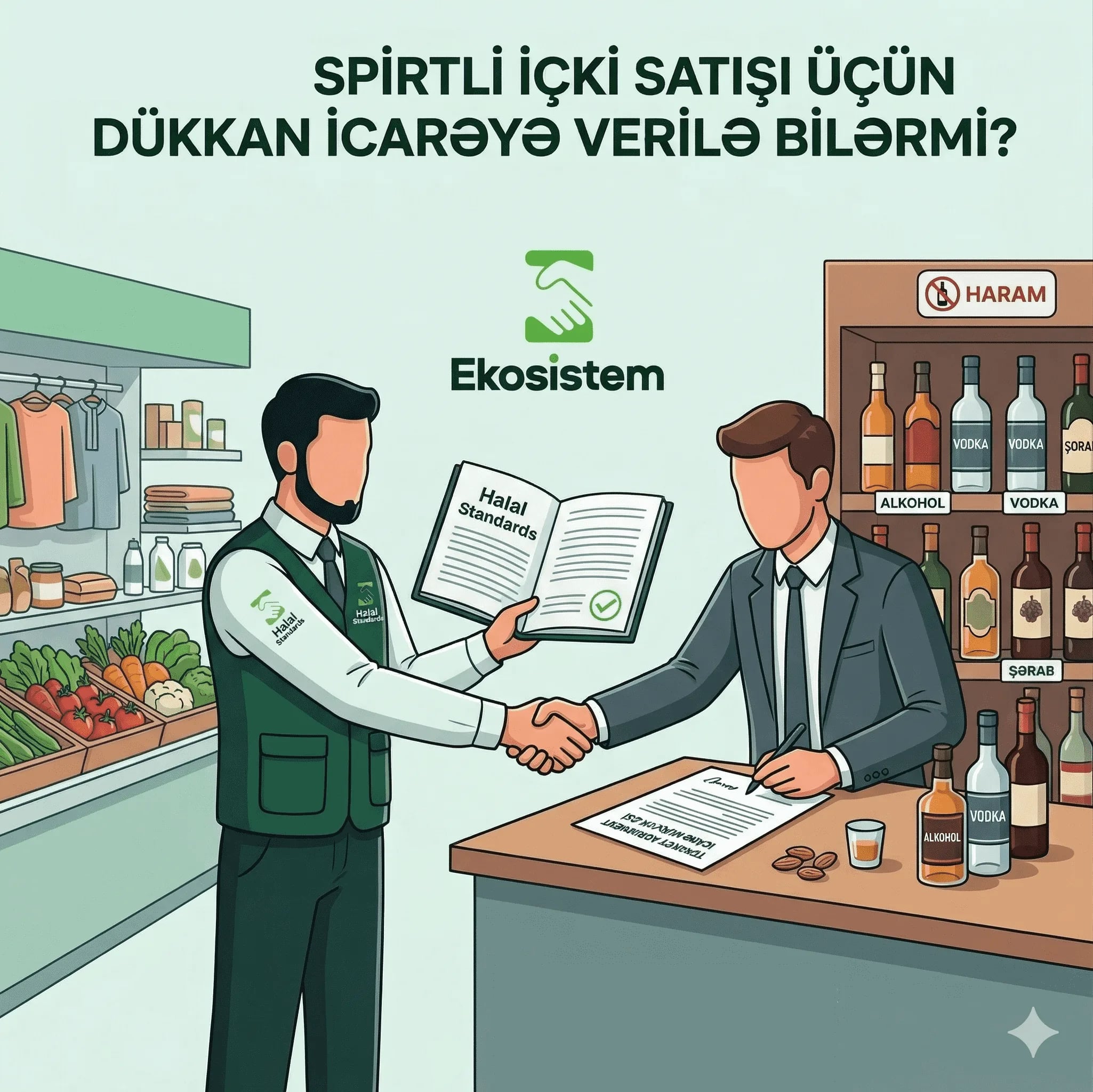 İçki satılması üçün birinə dükan kirayə verilə bilərmi?